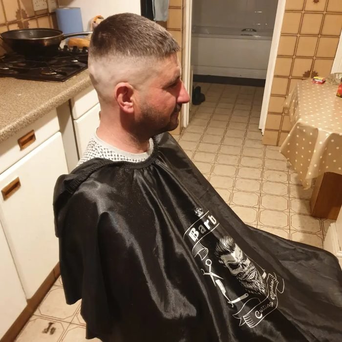 Fresh fade, back view
