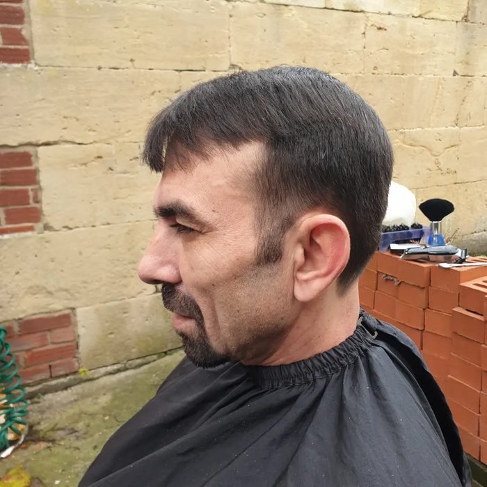 Young client haircut
